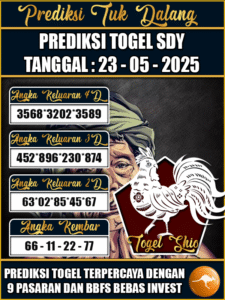 Prediksi Togel Pasaran SYDNEY Hari ini – Jumat 23 Mei 2025