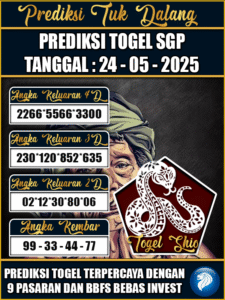 Prediksi Togel Pasaran SINGAPORE Hari ini – Sabtu 24 Mei 2025
