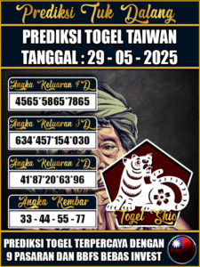 Prediksi Togel Pasaran TAIWAN Hari ini – Kamis 29 Mei 2025