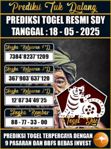 Prediksi Togel Pasaran Sydney Hari Ini – 18 Mei 2025
