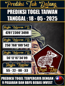 Prediksi Togel Pasaran TAIWAN Hari ini – 18 Mei 2025