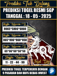 Prediksi Togel Pasaran Singapura Hari Ini – Minggu 18 Mei 2025