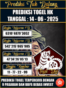 Prediksi Togel Pasaran HONGKONG Hari ini – Sabtu 14 Juni 2025
