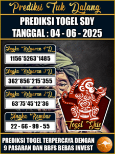 Prediksi Togel Pasaran SYDNEY Hari ini – Rabu 04 Juni 2025