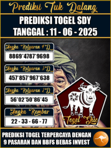 Prediksi Togel Pasaran SYDNEY Hari ini – Rabu 11 Juni 2025
